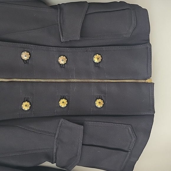 Zara Military Jacket 100% Cotton en black Size Small - Picture 4 of 14